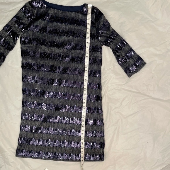 ✨Blue Sequin and Silver Thread Shimmering Dress✨ - Picture 10 of 12